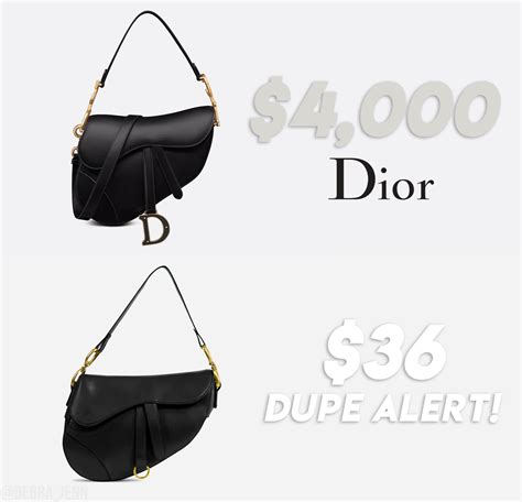 christian dior saddle bag dupe